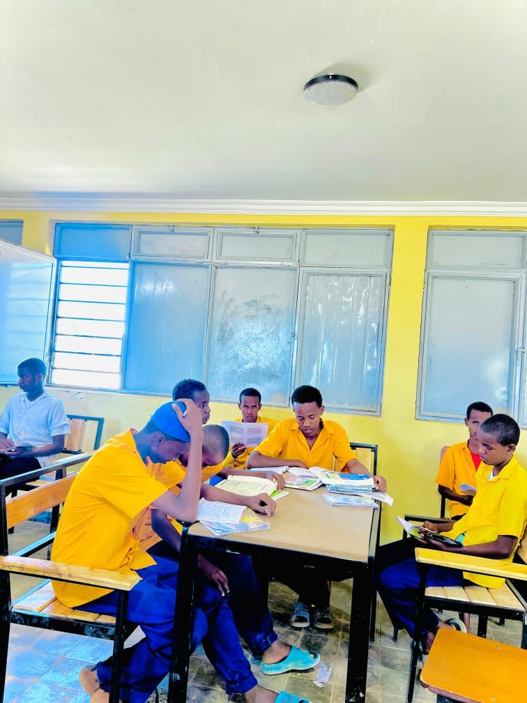 Students at Study Desks